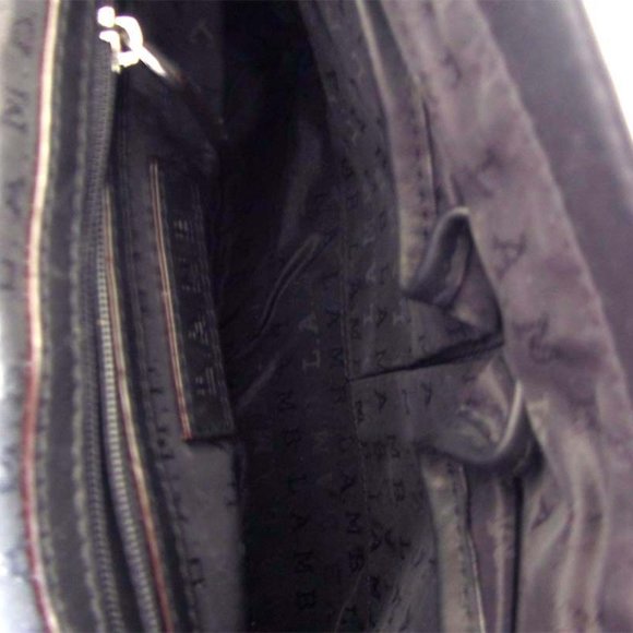 L.A.M.B. Gwen Stefani chain strap black leather crossbody purse - Picture 9 of 9